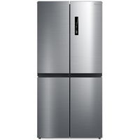 Многокамерный холодильник Бирюса CD 466 I с дисплеем на двери цвета нержавеющая сталь